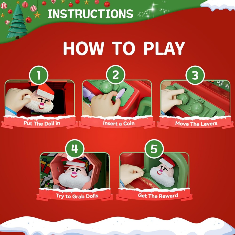 Christmas Claw Machine For Kid - Vending Arcade Games 评论和价格