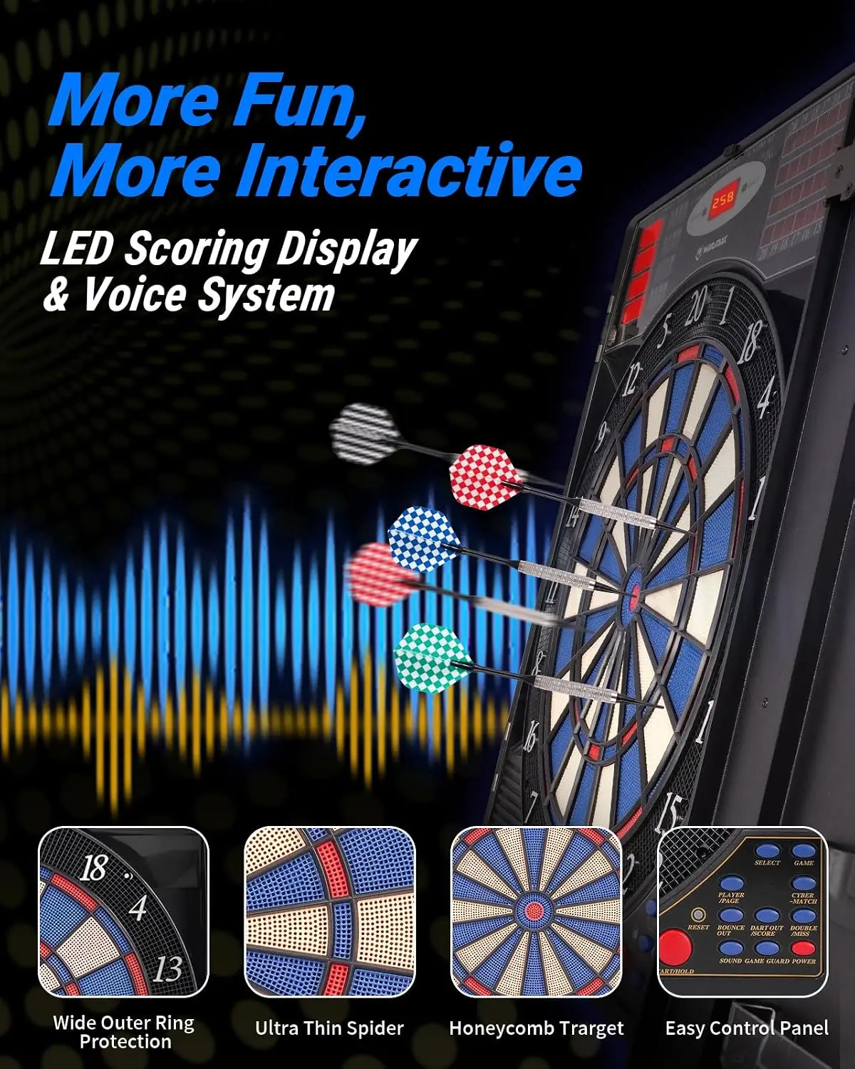 Electronic Dart Board Cabinet  - Electronic Dartboard Cabinet 评论和价格