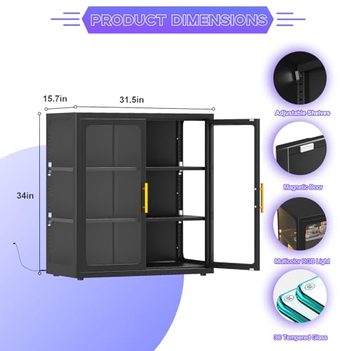 Display Cabinet with Glass Doo - Glass Cabinet Display 评论和价格