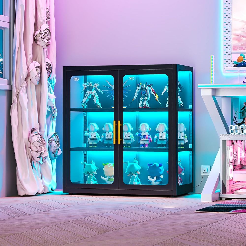 34 Tall Glass Door Display Cab - Glass Cabinet Display 评论和价格